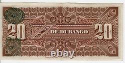 Mexico, Banknote, Frampton#M334,20 Pesos, XF, Banco de Durango, 1914, BKDUR-25, S275