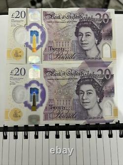 Misprinted rare £20 Bank of England note