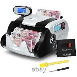 Money Bank note Counter with Automatic UV/MG Counterfeit Detection nl UK version