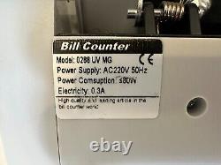 Money Bill Cash Counter Bank Currency Counting Machine UV & MG Counterfeit