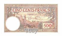 Morocco Banknote 500 Francs 1948 P15b GEM UNC Lion Wmk Head Rare Grade