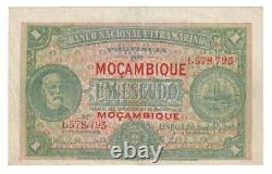 Mozambique 1 Escudos Banknote (1921) P. 66b VF+