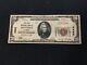 NATIONAL CURRENCY 1929 $20 Dollar Bill Banknote DIETERICH, Illinois Brown Seal