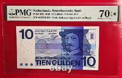 Netherlands 1968 Pick# 91b 10 Gulden PMG 70 STAR EPQ Top Pop! Rare