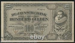 Netherlands Indies 100 Gulden P-73 1929-1930 Batavia Indonesia Money Bank Note