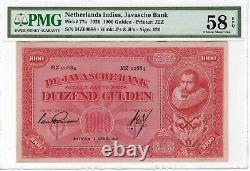 Netherlands Indies Javasche Bank 1000 Gulden P-77a 1926 PMG-58 EPQ Banknote