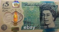 New £5 banknote AA new uncirculated