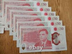 New £50 featuring Alan Turing Mint condition #### AA01 #### First Run