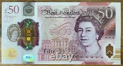New Polymer £50 Note Extremely Low Serial Number AA01 Alan Turings Birthday