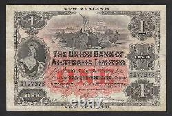 New Zealand PS-362b. Union Bank of Australia 1905 1 Pound. Wellington. Fine