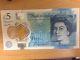 New rare collectable plastic polymer Bank of England £5 five pound note AA08