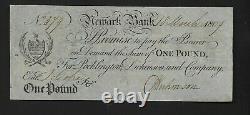 Newark Bank, £1 note issued in 1809
