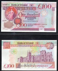 Northern Ireland Final Print Bank Of Ireland £100 Notea448649 Unc