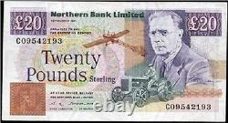 Northern bank ltd Belfast £20 Twenty Banknote Ferguson Tractor 1988 to 1996