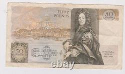 Old £50 banknote-SOMERSET-1980-1988