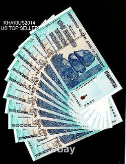 One(1) Zimbabwe Banknote 100 Trillion Dollars 2008 P 91aa Unc