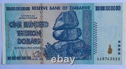 One Hundred Trillion Dollars Zimbabwe 2008, UNC