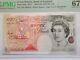 PMG 67 Graded Bank of England Note. B377 £50 Kentfield True First A01 000556 UNC