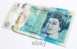 Queen Elizabeth £5 AK47 666 2 Rare Numbers In One Note Five Pound Collectable