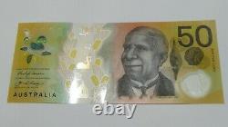 RARE BINARY SERIAL Australian $50 Note Spelling Error CA180999009