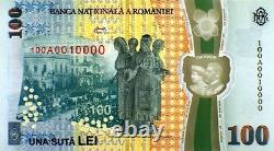 ROMANIA 100 lei 2018 UNC Polymer Banknote FOLDER anniversary Great UNION Unire R