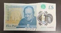 Rare 5Pound Note Serial Number AA11 £5 Bank Note Bank of England Collectors Item