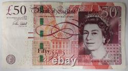 Rare Collectable Old Paper £50 Fifty Pound Bank of England Note Series A