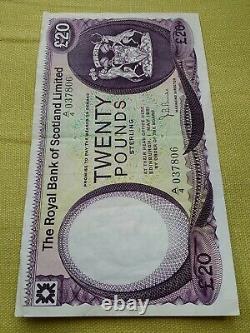 Royal Bank Of Scotland 20 Banknote 1981 Rare