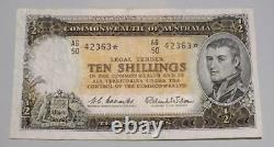 STAR NOTE Ten Shilling 10/- R17s Commonwealth of Australia Coombs Wilson