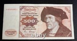 Seltener 500 DM Deutsche Mark Schein Banknote 1980