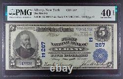 Series 1902 $5 First Nat. Bank of Albany National Banknote, PMG EF-40 EPQ
