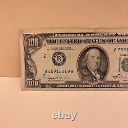Series 1981 US One Hundred Dollar Bill $100 New York B 25915369 A