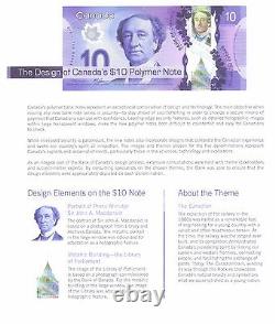 Set of NEW Canadian Uncirculated Polymer Banknotes
