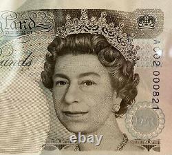The £5.00 Bank Note Printed on Sheet Press Uncut in Folder Cashier Kentfield