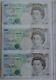 The £5 Bank Note Uncut Sheet Kenfield AC01 000121-AC02-AC03 Mint