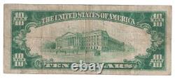 U. S. (Scranton, PA) Series of 1929 $10.00 National Currency Banknote