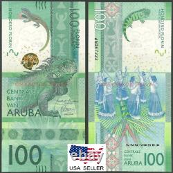 USA Seller UNC 100 Aruba Florins Banknote 2019 IBNS 2019 Award Winner
