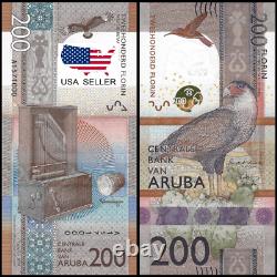 USA Seller UNC Uncirculated 200 Aruba Florins Banknote 2019 P 25 Brand New
