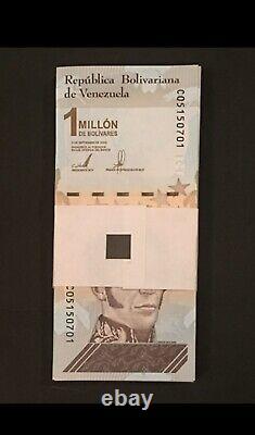 Venezuela 1 Million Bolivar X 100 2020 Banknotes New Currency