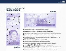Venezuela 10 Bolivares 2021 New Unc. Pack of 100 Bolivar Soberano Rare Banknotes
