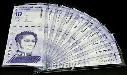 Venezuela 10 Bolivares Set of 10 New Unc 2021 Rare Banknotes 10 Million 10 Pcs