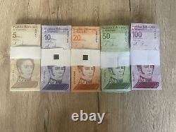Venezuela 100 Digitales Bolivar 2021 Miliion Complete set 500 Banknotes