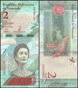Venezuela $2 Bolivares 2 2018 Bricks 2000 Pcs New UNC Consecutive Packs Banknote