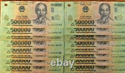 Vietnamese Dong 8 Million (16 x 500000 Note) Vietnam Banknotes Currency Money