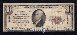Washington DC, Charter #3625, 1929, $10.00 Type -1, 50 Notes Reported