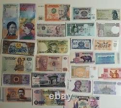 World Banknotes Assorted, Different & Uncirculated 10 to 1000 notes