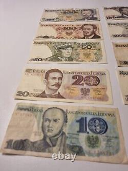 World banknotes currency paper money Poland