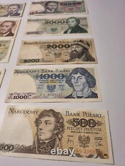 World banknotes currency paper money Poland