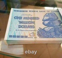 ZIMBABWE $100 Trillion, P91, Banknote 1/2 Bundle UNC