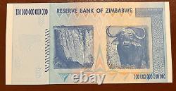 Zimbabwe Bank Note. 100 Trillion Dollars. Dated 2008. Unc